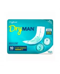 ABSORVENTE MASCULINO DRYMAN C/10 PADRÃO CLB MACEDO