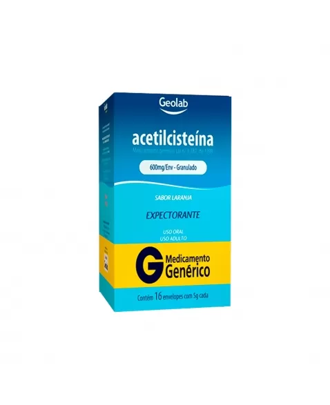 ACETILCISTEINA 600MG SACHÊ 16X5G GEOLAB