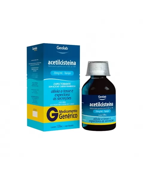 ACETILCISTEÍNA XAROPE 20MG/ML 120ML GEOLAB