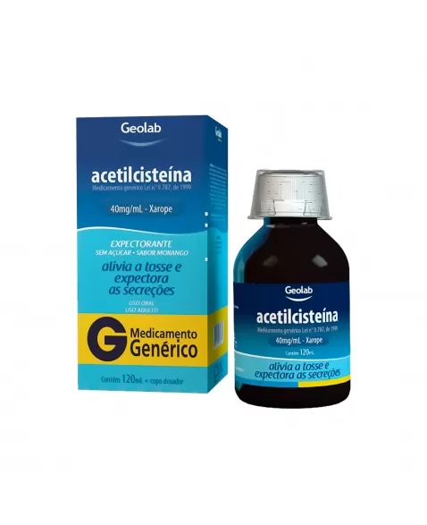 ACETILCISTEÍNA XAROPE 40MG/ML 120ML GEOLAB