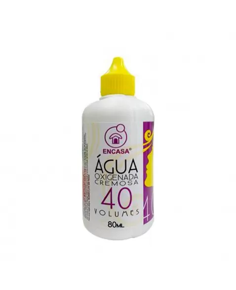 ÁGUA OXIGENADA 40 VOLUMES 80ML CREMOSA ENCASA