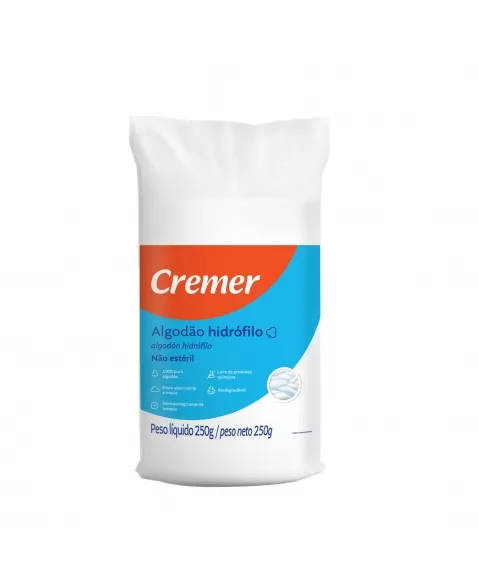 ALGODÃO HIDRÓFILO 250G CREMER