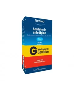 ANLODIPINO BESILATO 5MG 30COM GEOLAB