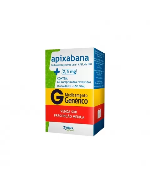 APIXABANA 2,5MG 60COM ZYDUS