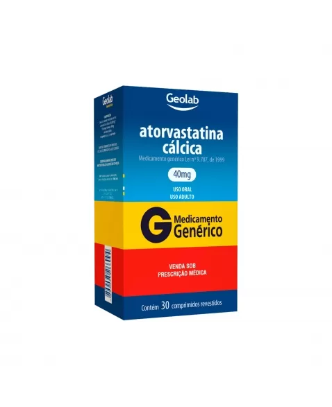 ATORVASTATINA CÁLCICA 40MG 30COM GEOLAB