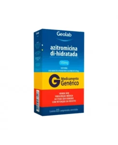 AZITROMICINA 500MG 3COM RET* GEOLAB