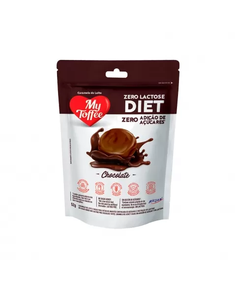 BALA MY TOFFEE DIET CHOCOLATE ZERO LACTOSE 52G RICLAN