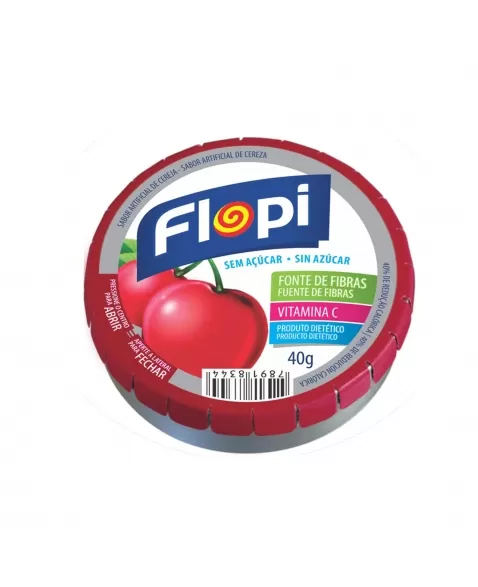 BALAS DIET FLOPI CEREJA 40G FLORESTAL