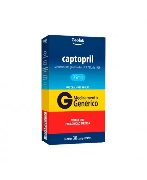 CAPTOPRIL 25MG 30COM GEOLAB