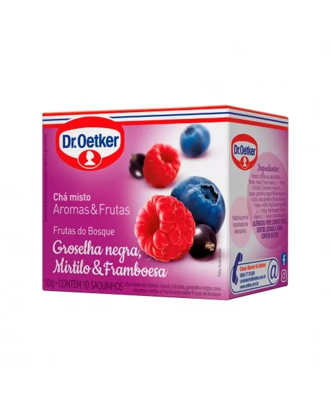 CHÁ FRUTAS DO BOSQUE 10G C/10 SACHÊS DR.OETKER