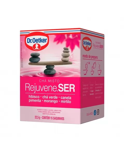 CHÁ REJUVENE.SER 22,5G C/15 SACHÊS DR.OETKER