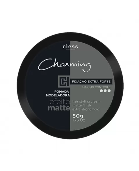 CHARMING MEN POMADA MODELADORA EFEITO MATTE EXTRA FORTE 50G CLESS