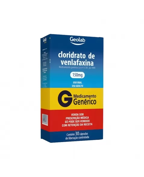 CLORIDRATO VENLAFAXINA 150MG 30CAPS C1* GEOLAB