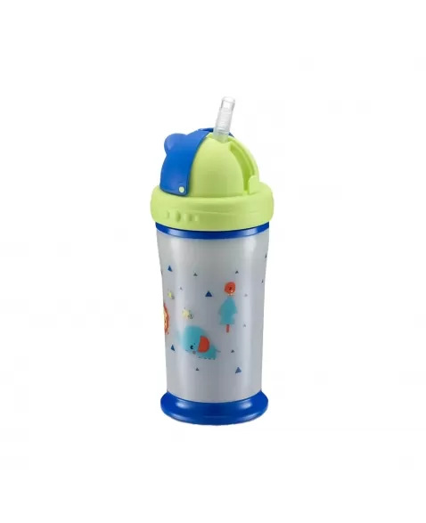 COPO TÉRMICO FISHER PRICE PLAYFUL AZUL 240ML BB1128 MULTI