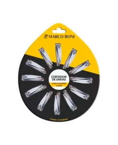 CORTADOR UNHAS COM CHAVEIRO C/12 1821CT MARCO BONI