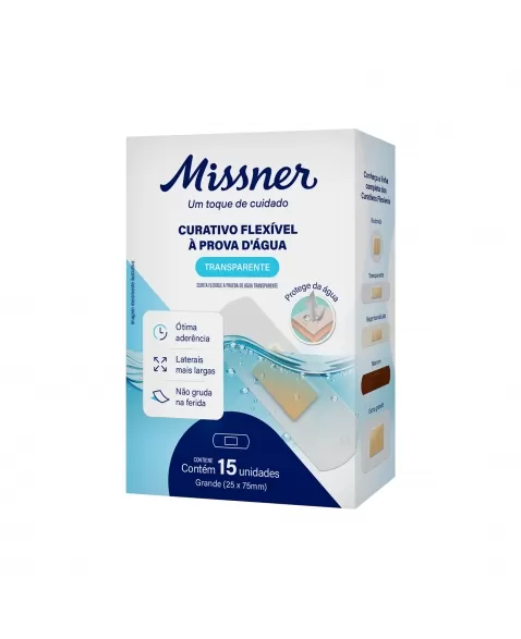 CURATIVO TRANSPARENTE PROVA D’AGUA C/15 MISSNER