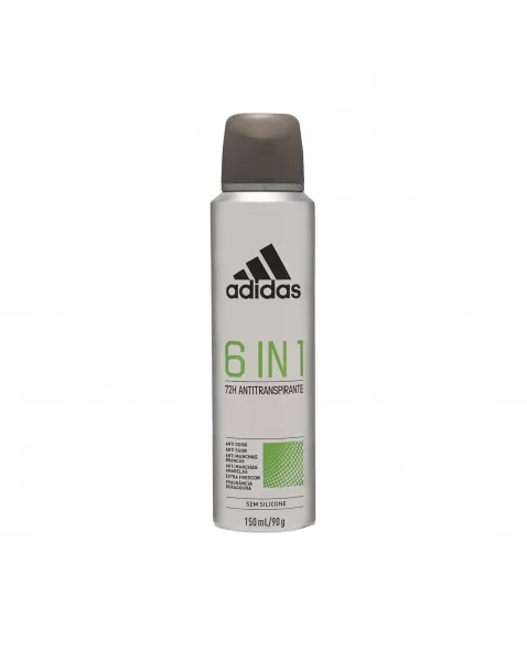 DESODORANTE AEROSSOL MASCULINO ADIDAS 6 IN 1 150ML COTY