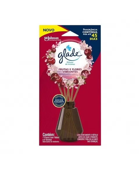 DIFUSOR DE AROMAS FRUTAS E FLORES VIBRANTES GLADE 100ML JOHNSON