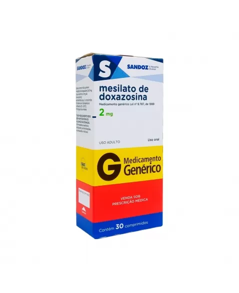 DOXAZOSINA 2MG 30COM SANDOZ