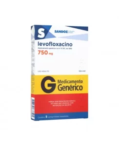 LEVOFLOXACINO 750MG 5COM RET* SANDOZ