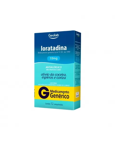 LORATADINA 10MG 12COM GEOLAB