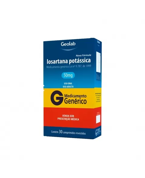 LOSARTANA POTÁSSICA 50MG 30COM GEOLAB