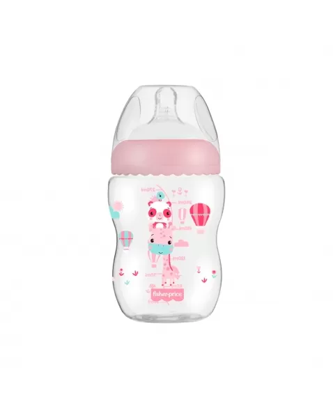 MAMADEIRA FISHER PRICE FIRST MOMENTS ROSA ALGODÃO DOCE 270ML MULTI