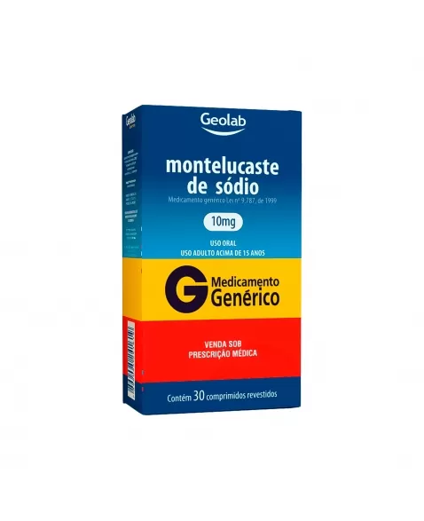 MONTELUCASTE DE SÓDIO 10MG 30COM GEOLAB