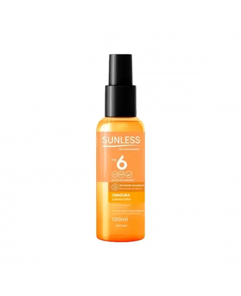 ÓLEO BRONZEADOR SPRAY CENOURA FPS06 120ML SUNLESS