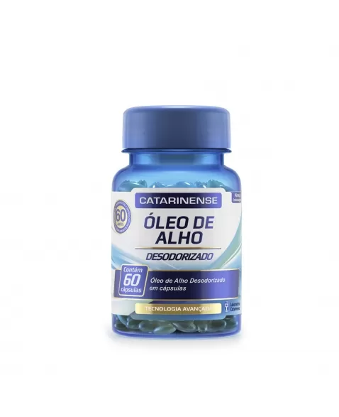 ÓLEO DE ALHO DESODORIZADO 500MG 60CAPS CATARINENSE