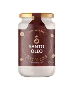 ÓLEO DE COCO EXTRAVIRGEM PELÍCULA 500ML SANTO ÓLEO