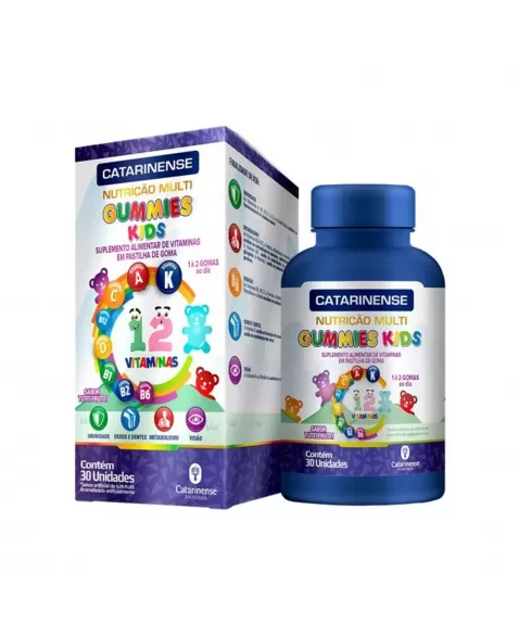 POLIVITAMÍNICO GUMMIES KIDS C/30 GOMAS CATARINENSE