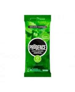 PRESERVATIVO LUBRIFICADO CORES E SABORES HORTELÃ C/6 PRUDENCE