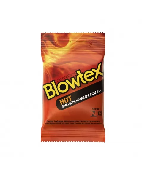 PRESERVATIVO LUBRIFICADO HOT C/3 BLOWTEX