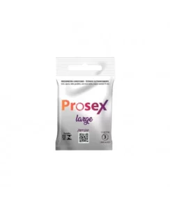 PRESERVATIVO LUBRIFICADO LARGE C/3 PROSEX