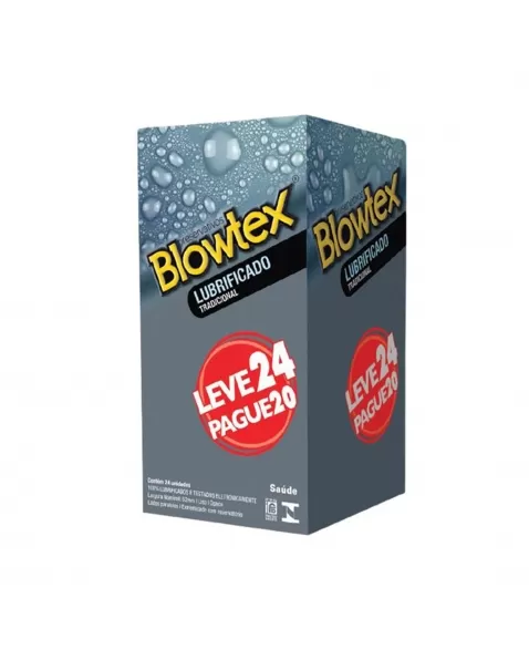 PRESERVATIVO LUBRIFICADO LEVE 24 PAGUE 20 BLOWTEX