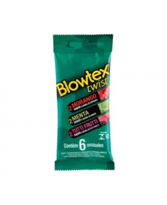 PRESERVATIVO LUBRIFICADO SABOR E AROMA TWIST C/6 BLOWTEX