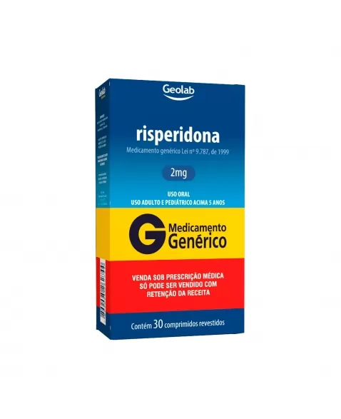 RISPERIDONA 2MG 30COM REVESTIDO C1* GEOLAB