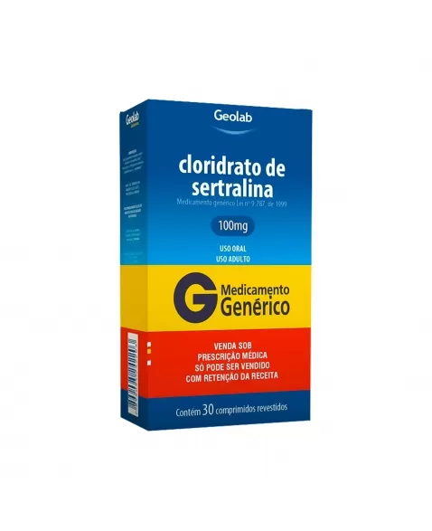 SERTRALINA 100MG 30COM C1* GEOLAB