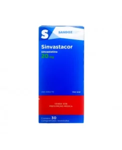 SINVASTACOR 20MG 30COM REVESTIDOS SANDOZ