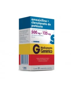 AMOXICILINA 500MG + CLAVULANATO POTÁSSIO 125MG 21COM RET* SANDOZ