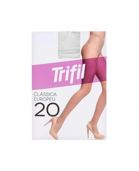 MEIA CALÇA EUROPEU 6308 FIO20 BRANCA TU TRIFIL