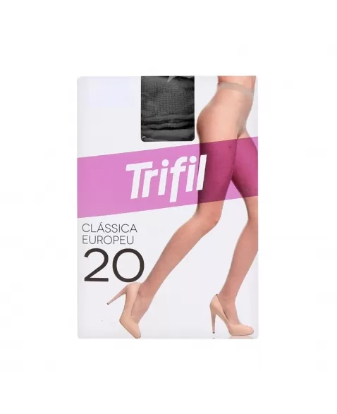 MEIA CALÇA EUROPEU 6308 FIO20 PRETA TU TRIFIL