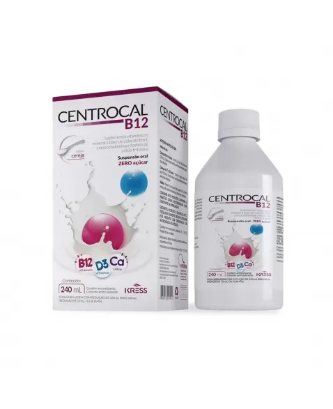 CENTROCAL B12 CEREJA 240ML KRESS