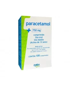 PARACETAMOL 750MG 10BL 10COM ZYDUS