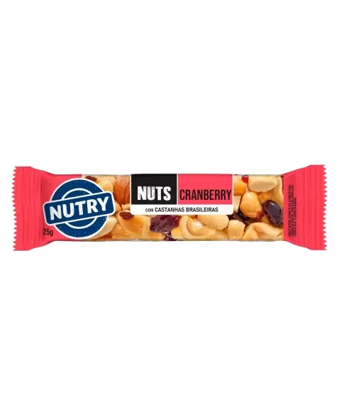 BARRA NUTRY NUTS CRANBERRY 25G NUTRIMENTAL