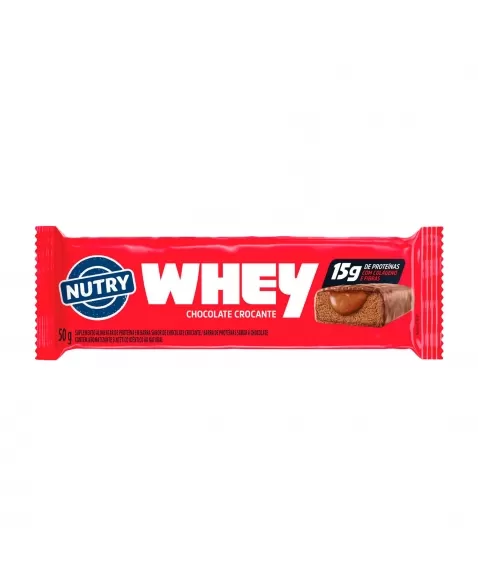 BARRA NUTRY WHEY CHOCOLATE CROCANTE 50G NUTRIMENTAL