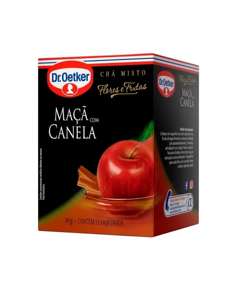 CHÁ MAÇÃ E CANELA 30G C/15 SACHÊS DR.OETKER