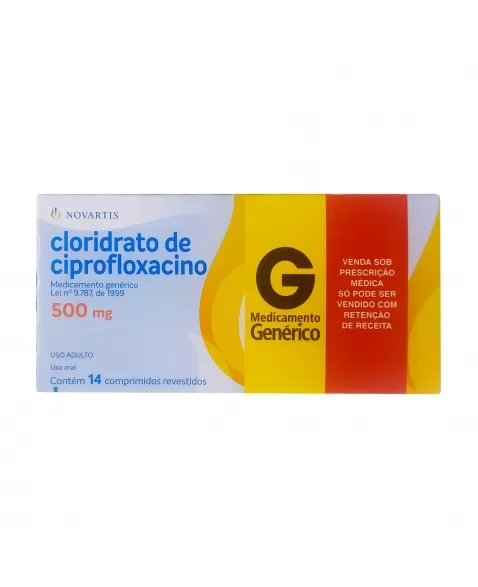 CIPROFLOXACINO 500MG 14COM RET* NOVARTIS