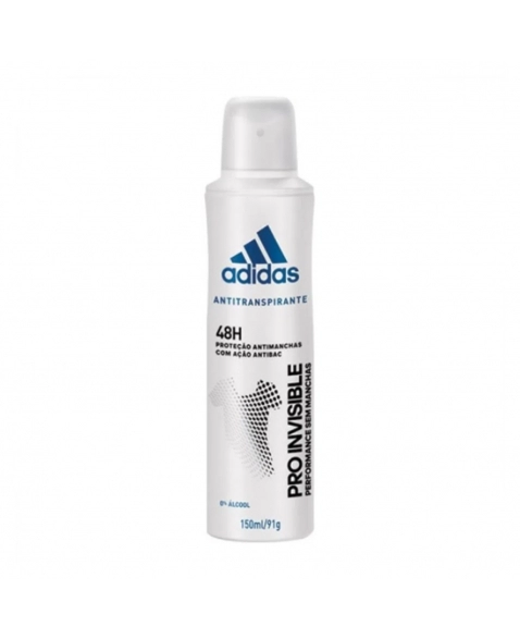 DESODORANTE AEROSSOL FEMININO ADIDAS INVISIBLE 150ML COTY